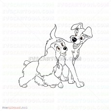 Lady And The Tramp 004 svg dxf eps pdf png