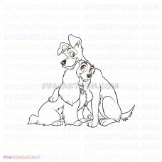Lady And The Tramp 005 svg dxf eps pdf png