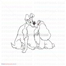 Lady And The Tramp 006 svg dxf eps pdf png