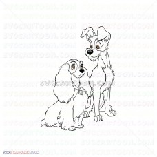 Lady And The Tramp 007 svg dxf eps pdf png