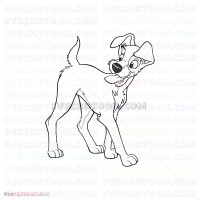 Lady And The Tramp 014 svg dxf eps pdf png
