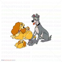 Lady And The Tramp 038 svg dxf eps pdf png