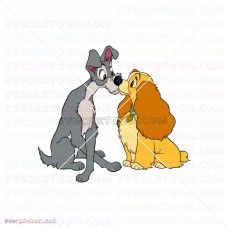 Lady And The Tramp 040 svg dxf eps pdf png