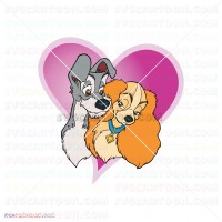 Lady And The Tramp 070 svg dxf eps pdf png