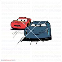 Lightning Mcqueen And Jackson Storm Racing Car Cars 030 svg dxf eps pdf png