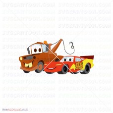 Lightning Mcqueen And Mater Cars 031 svg dxf eps pdf png
