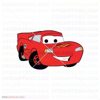 Lightning Mcqueen Car Cars 039 svg dxf eps pdf png