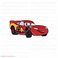 Lightning Mcqueen Car Cars 042 svg dxf eps pdf png