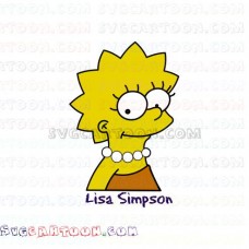Lisa Simpson 2 The Simpsons svg dxf eps pdf png