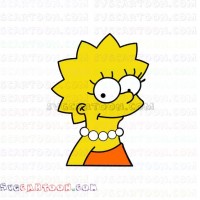 Lisa Simpson The Simpsons svg dxf eps pdf png