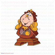 Lumiere Cogsworth Fifi Beauty And The Beast 032 svg dxf eps pdf png