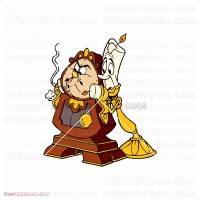 Lumiere Cogsworth Fifi Beauty And The Beast 033 svg dxf eps pdf png