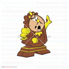 Lumiere Cogsworth Fifi Beauty And The Beast 068 svg dxf eps pdf png