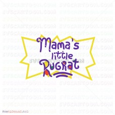 Mama s Little Rugrat SVG svg dxf eps pdf png