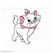 Marie Marie winking The Aristocats 018 svg dxf eps pdf png