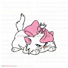 Marie Peeved The Aristocats 019 svg dxf eps pdf png