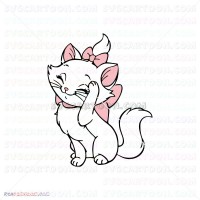 Marie The Aristocats 024 svg dxf eps pdf png