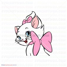 Marie back view The Aristocats 001 svg dxf eps pdf png
