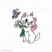 Marie flowers butterfly The Aristocats 007 svg dxf eps pdf png