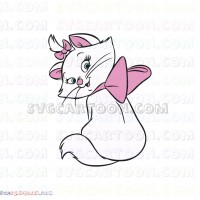 Marie the white kitten The Aristocats 2 svg dxf eps pdf png