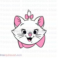 Marie the white kitten The Aristocats 3 svg dxf eps pdf png