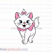 Marie the white kitten The Aristocats 4 svg dxf eps pdf png