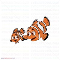 Marlin and Nemo Finding Nemo 029 svg dxf eps pdf png