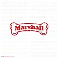 Marshall Paw Patrol 019 svg dxf eps pdf png