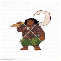 Maui with his hook Moana 015 svg dxf eps pdf png