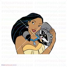 Meeko and Princess Pocahontas 001 svg dxf eps pdf png