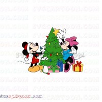 Mickey Minnie Christmas Tree Mickey Mouse svg dxf eps pdf png