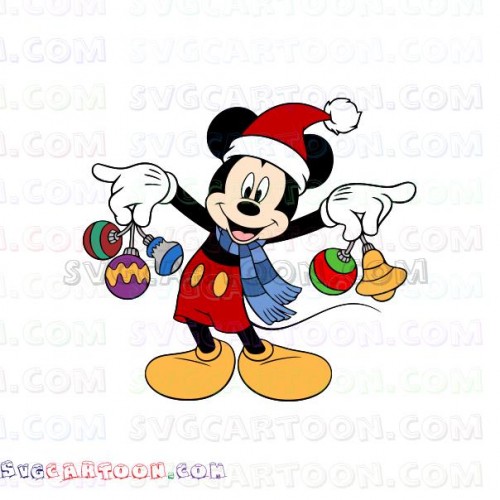 Download Mickey Mouse Ornaments Christmas Svg Dxf Eps Pdf Png
