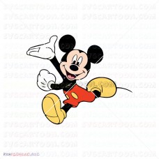 Mickey Mouse Running Mickey Mouse 017 svg dxf eps pdf png