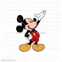 Mickey Mouse Waving Mickey Mouse 018 svg dxf eps pdf png