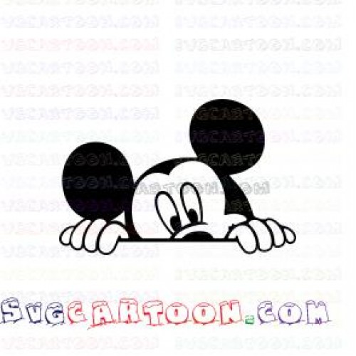 Download Mickey Peeking Mickey Mouse Svg Dxf Eps Pdf Png