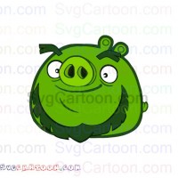 Minion Pig Face Angry Birds svg dxf eps pdf png