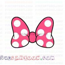 Minnie Bow DOT Mickey Mouse svg dxf eps pdf png