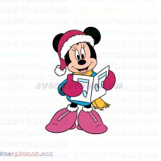 Minnie Carols Christmas Mickey Mouse svg dxf eps pdf png