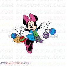 Minnie Ornaments Christmas Mickey Mouse svg dxf eps pdf png