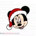 Minnie Santa Face Christmas Hat Mickey Mouse svg dxf eps pdf png