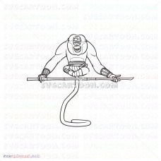 Monkey Kung Fu Panda 009 svg dxf eps pdf png