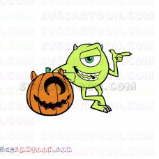 Monsters Inc Mike Wazowski pumpkin svg dxf eps pdf png