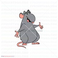 Mouse Django Ratatouille 007 svg dxf eps pdf png