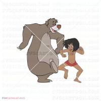 Mowgli And Baloo Jungle Book 030 svg dxf eps pdf png