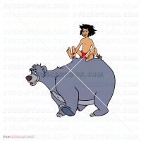 Mowgli And Baloo The Jungle Book 040 svg dxf eps pdf png