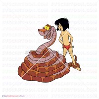 Mowgli And Kaa Jungle Book 043 svg dxf eps pdf png