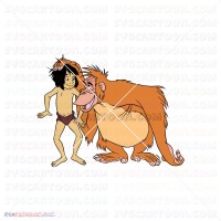 Mowgli And King Louie Jungle Book 044 svg dxf eps pdf png