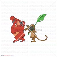 Mowgli And King Louie Jungle Book 045 svg dxf eps pdf png