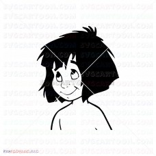 Mowgli Silhouette The Jungle Book 049 svg dxf eps pdf png