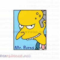 Mr Burns The Simpsons svg dxf eps pdf png